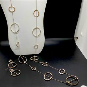 Silver Chico’s necklace and earrings